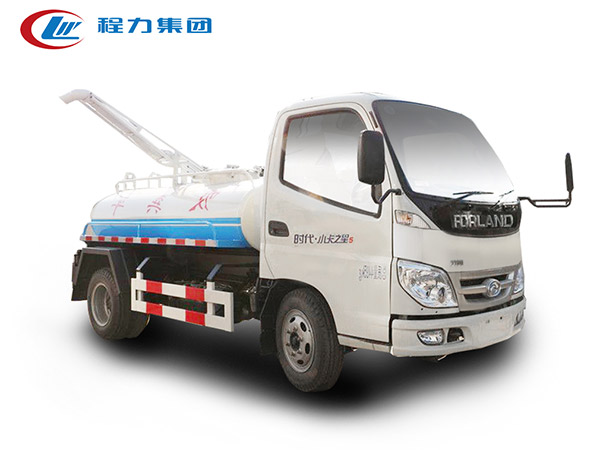 福田小卡3方吸糞車(chē)